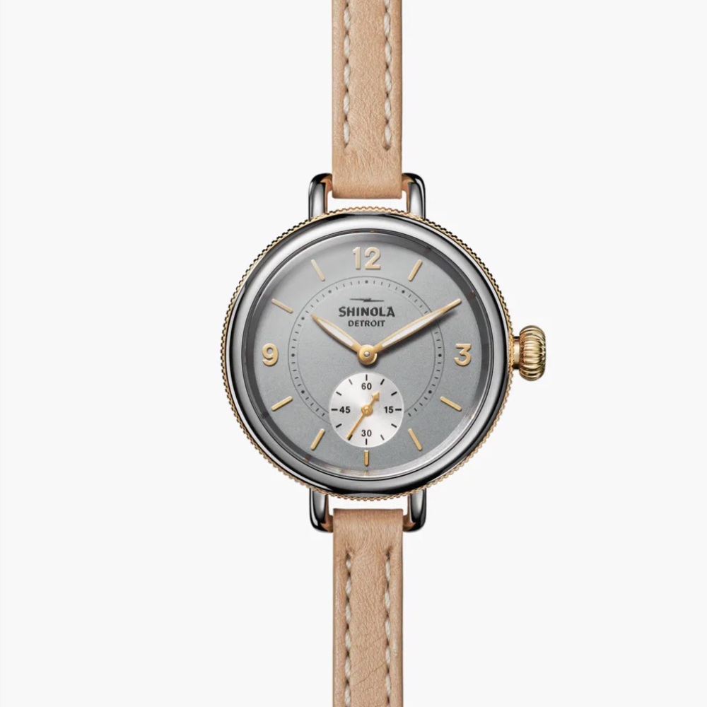 Shinola Birdy 34 MM, Gray Dial